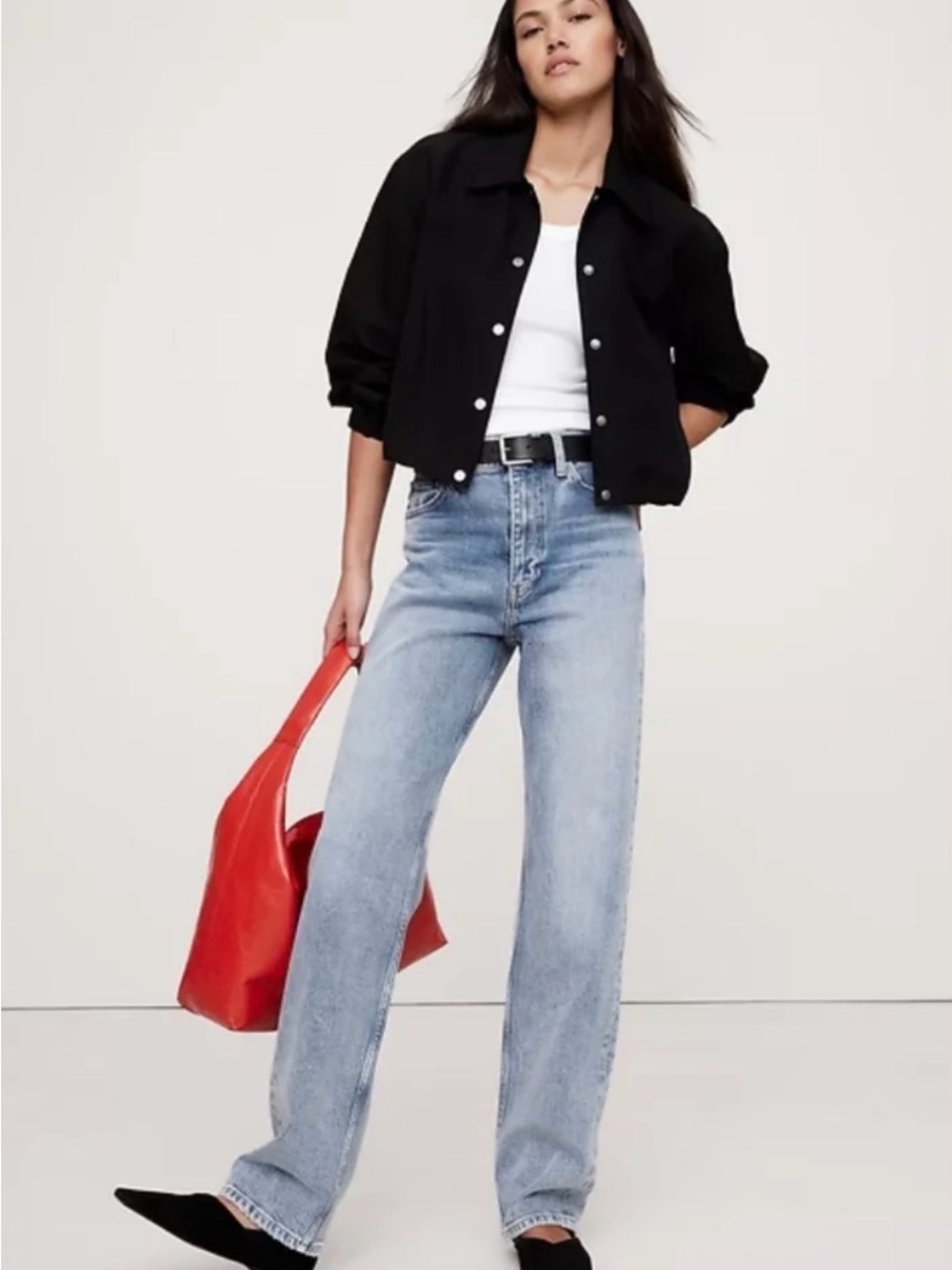 Banana Republic High-Rise Straight Jeans — Size 33